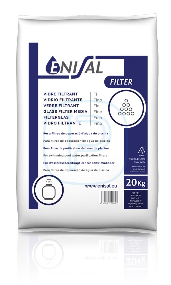 Sac silice verre fin 20 kg