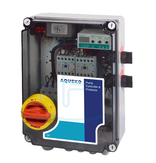Toscano Vigilec V2Z - Coffret de commande et protection pour 2 pompes (en alternance) à démarrage direct (230/400VAC mono/tri)