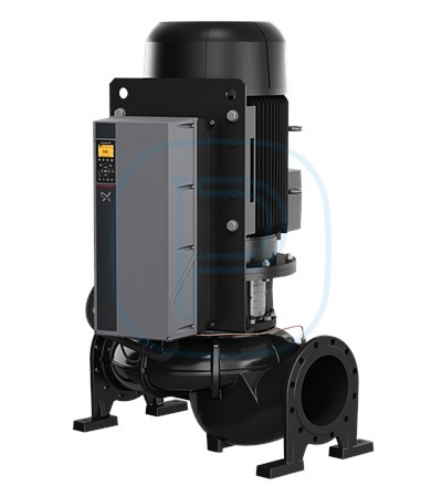 Pompe in-line, corps fonte traitement cataphorèse, à vitesse variable, avec capteur - GRUNDFOS TPE 300-220-SC (99474606)